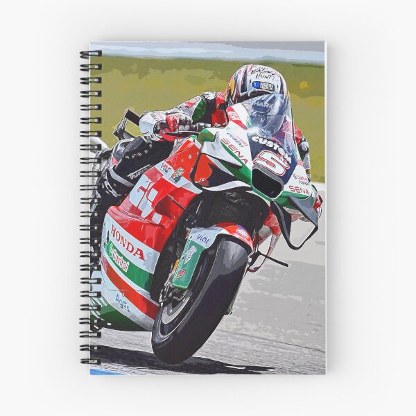 Item preview, Johann Zarco on his 2024 MotoGP motorcycle powering out of a corner watercolor designed and sold by Rodissimus1984.