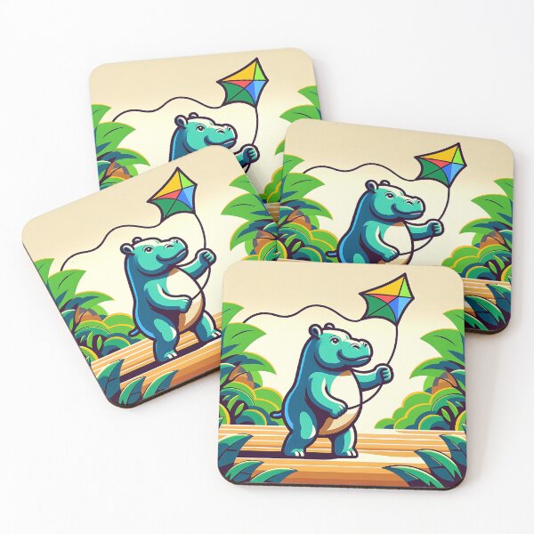 Item preview, Hippo's Kite Fun: A Surreal Delight designed and sold by 0penvimark.