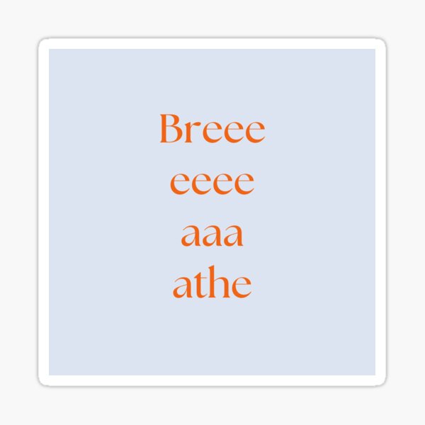Item preview, BREATHE designed and sold by universaljoie.