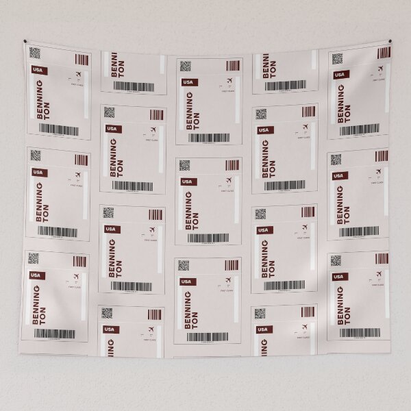 Item preview, Bennington USA - Adorable Plane Ticket Design designed and sold by RM-Journey.