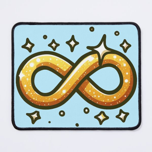 Item preview, Actually Autistic - Gold infinity symbol designed and sold by Vkinsify.