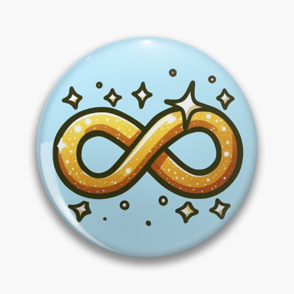 Item preview, Actually Autistic - Gold infinity symbol designed and sold by Vkinsify.