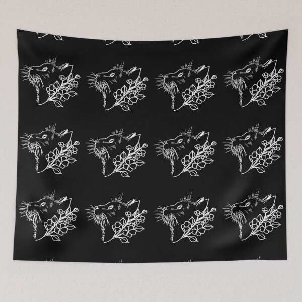Item preview, Copy of BLACK CAT AND FLOWERS  designed and sold by mando24895.
