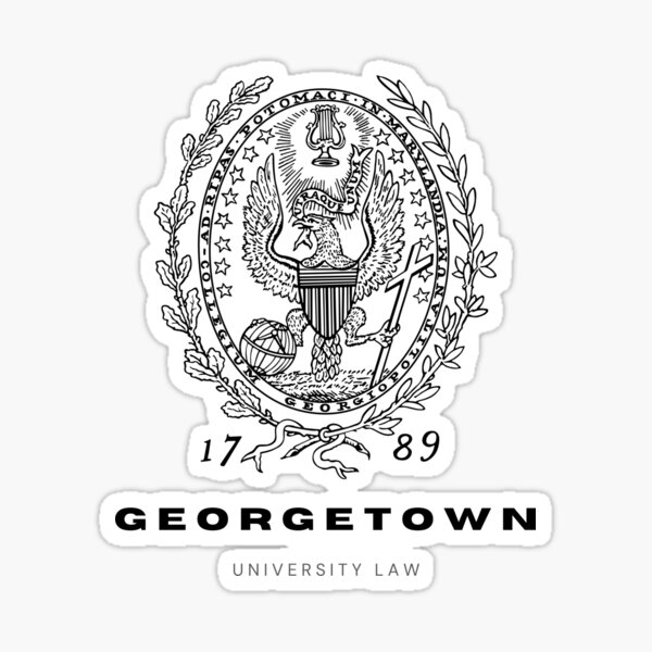 Vista previa del artículo con la obra «Derecho de la Universidad de Derecho de Georgetown», diseñado y vendido por RM-Journey.