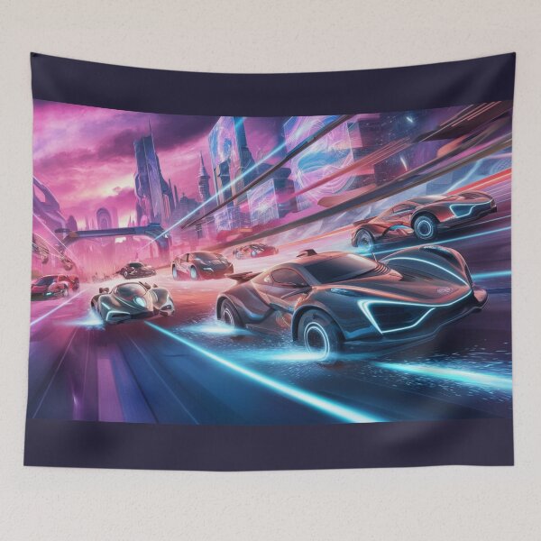 Item preview, Speeding into the Future: Futuristic Car Racing designed and sold by Jonathan  Gillette.