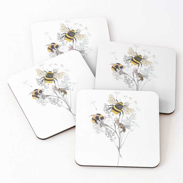 Item preview, Bumblebees on dadelions designed and sold by FleurDesign.