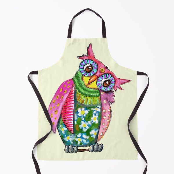 Item preview, Happy Owl: colorful with intricate patterns bird illustration designed and sold by adriaquart.