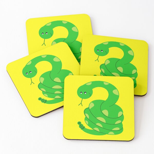 Item preview, Bold and Bright Green Snake designed and sold by LiaIsabellaArt.