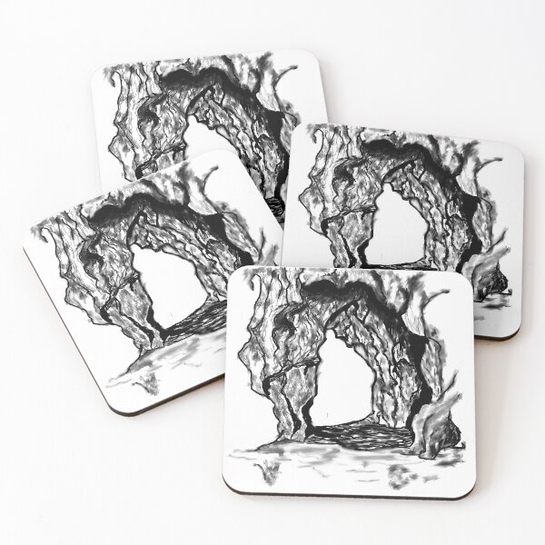 Item preview, Cave Charcoal and Ink Digital Sketch designed and sold by TaraTs.