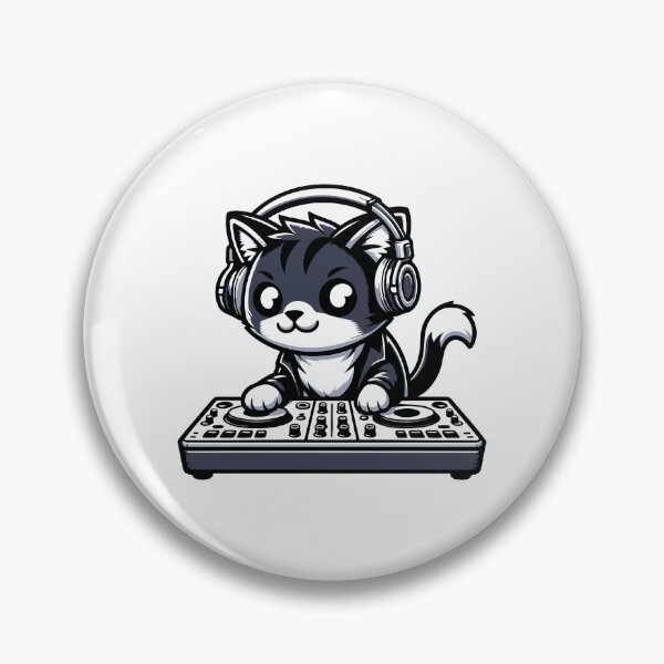 Item preview, Adorable DJ Cat on Decks designed and sold by Akioos.