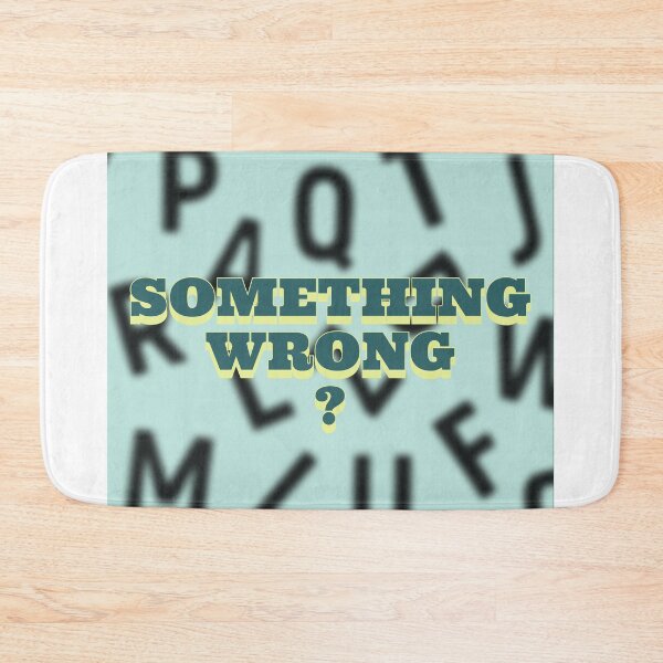 Item preview, Something wrong text art.  designed and sold by AWADHESH  CHAURASIA.