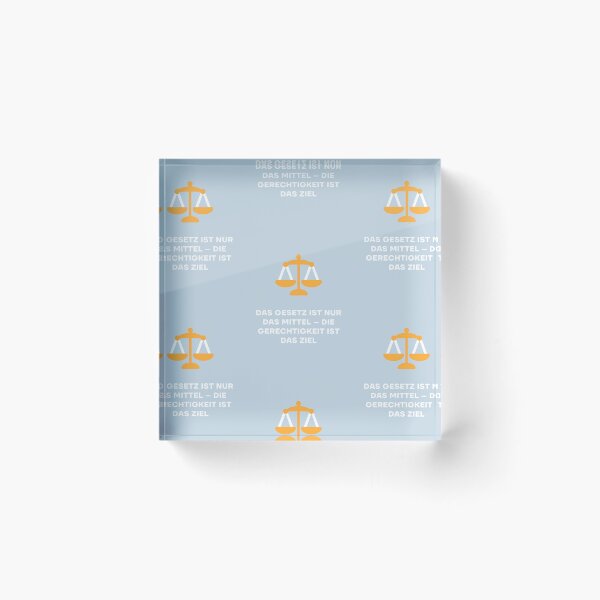 Item preview, Das Gesetz ist nur das Mittel – die Gerechtigkeit ist das Ziel designed and sold by RM-Journey.