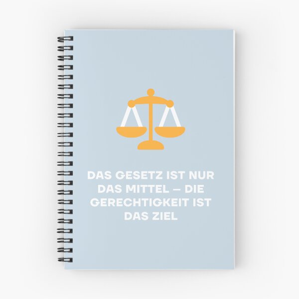 Artikelvorschau, Das Gesetz ist nur das Mittel – die Gerechtigkeit ist das Ziel entworfen und verkauft von RM-Journey.