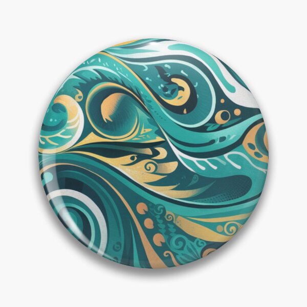 Item preview, Sea Breeze Serenade: Whimsical Abstract Waves and Swirls designed and sold by DesigntshirtWB.