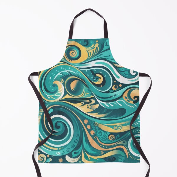 Item preview, Sea Breeze Serenade: Whimsical Abstract Waves and Swirls designed and sold by DesigntshirtWB.