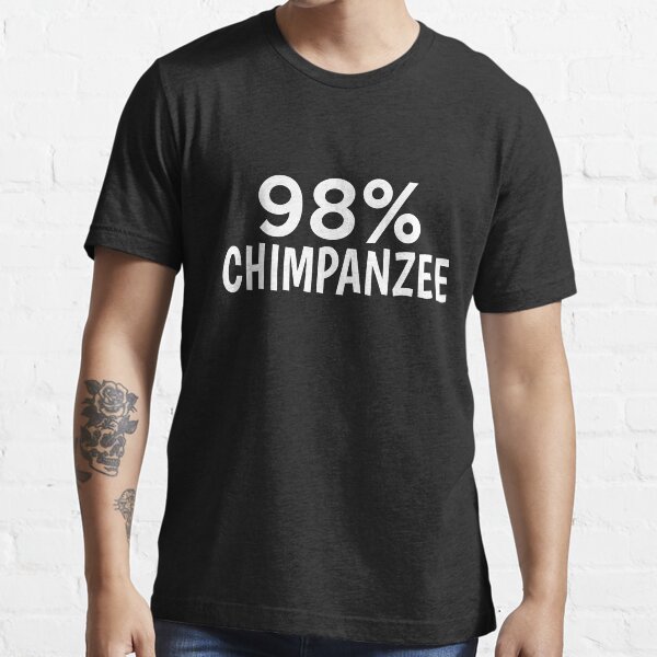 Item preview, 98% Chimpanzee Shirt - Evolution Shirts designed and sold by dgavisuals.