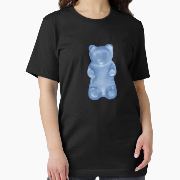 Blue sweet gummy bear on black background Essential T-Shirt