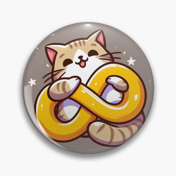 Item preview, Actually Autistic - Cat hugging Gold Infinity Symbol designed and sold by Vkinsify.