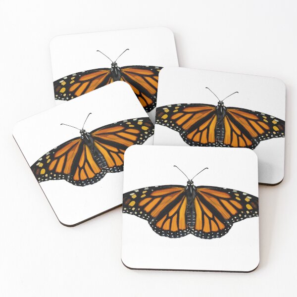 Item preview, Monarch Butterfly Black and White Polka Dots designed and sold by Carleah Unique.