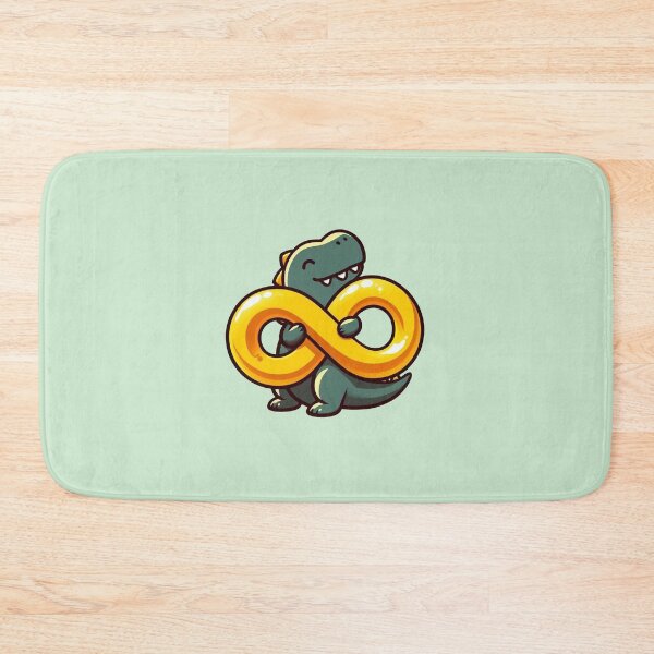 Item preview, Actually Autistic - Dino hugging gold infinity symbol designed and sold by Vkinsify.