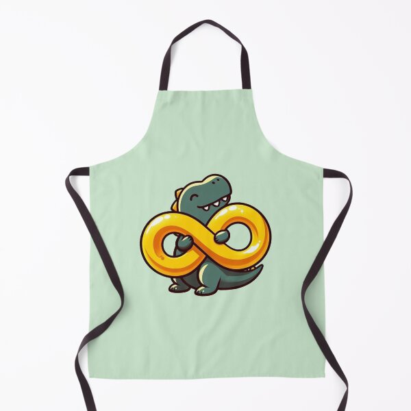 Item preview, Actually Autistic - Dino hugging gold infinity symbol designed and sold by Vkinsify.