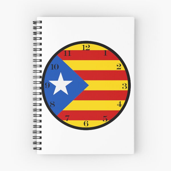 Item preview, Catalan flag wall clock designed and sold by Numbers-Art.