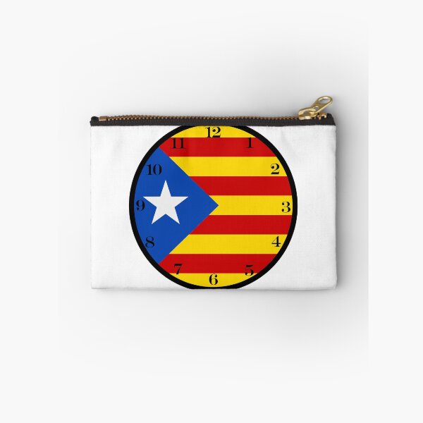 Item preview, Catalan flag wall clock designed and sold by Numbers-Art.
