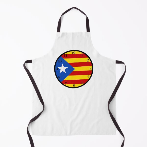 Item preview, Catalan flag wall clock designed and sold by Numbers-Art.