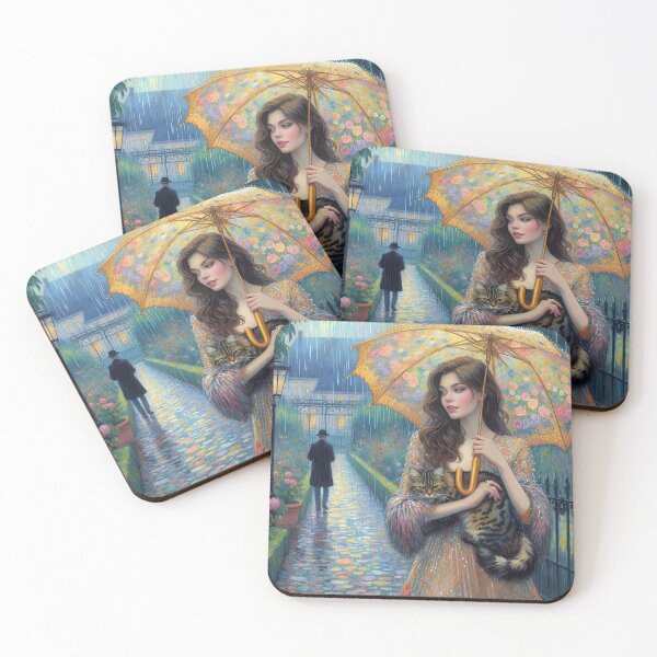 Item preview, The image of a "Girl with an umbrella" is often embodied by artists in various genres and styles of art designed and sold by aleksandr13.