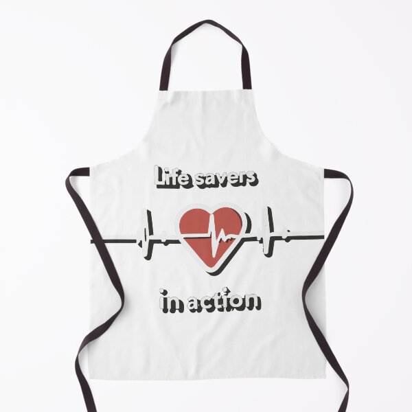 Item preview, Life Savers in Action - ECG Heartbeat Heart designed and sold by NiftyWrx.