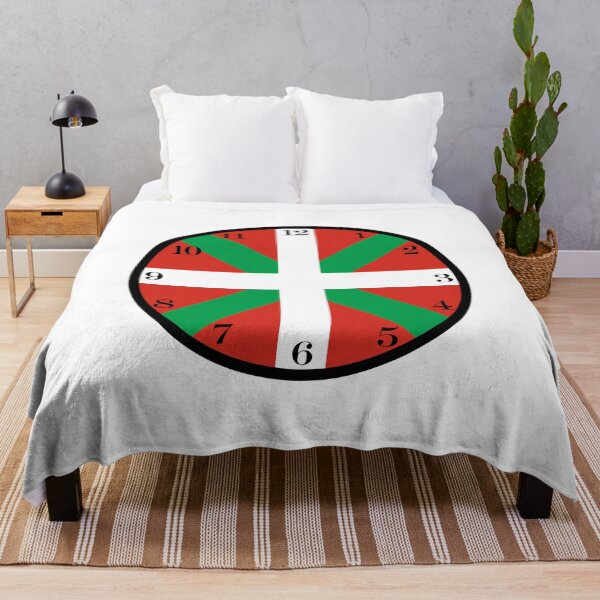 Item preview, Basque flag wall clock designed and sold by Numbers-Art.