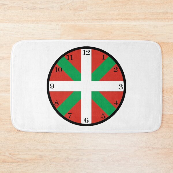 Item preview, Basque flag wall clock designed and sold by Numbers-Art.