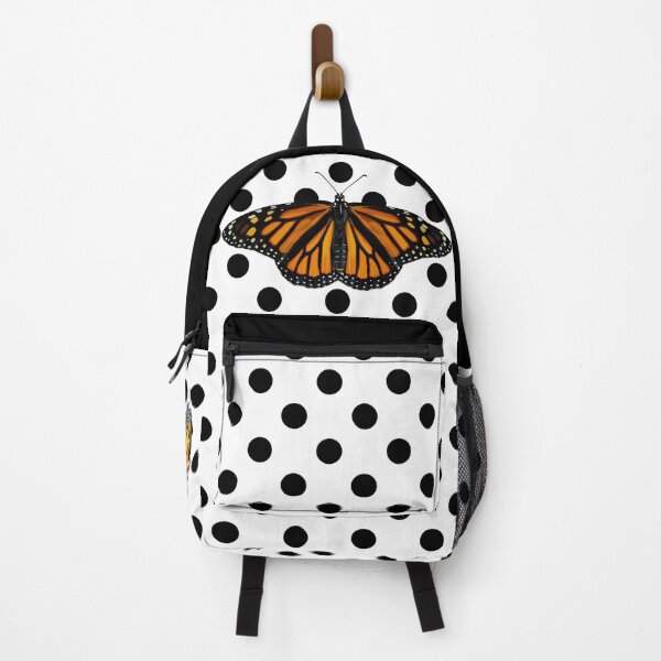 Item preview, Monarch Butterfly Black and White Polka Dots designed and sold by Carleah Unique.