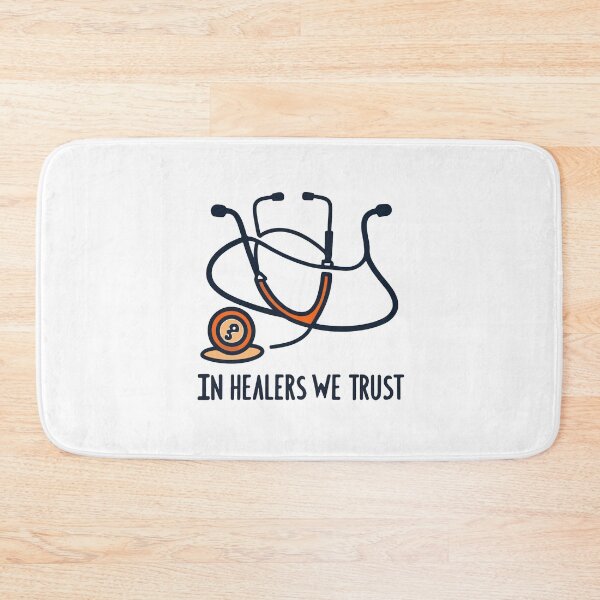 Item preview, In Healers We Trust - Medical Emblem Design designed and sold by NiftyWrx.