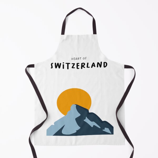 Item preview, Heart of Switzerland - Minimalist Mountains & Sun (White Background) designed and sold by RM-Journey.