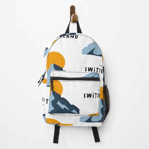Item preview, Heart of Switzerland - Minimalist Mountains & Sun (White Background) designed and sold by RM-Journey.