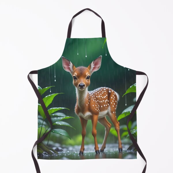 Item preview, Cute Baby Deer In A Rainy Forest designed and sold by TheArtOfPat.
