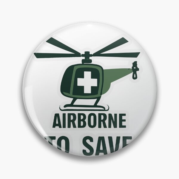 Item preview, Airborne to Save Helicopter Medical Rescuer Design designed and sold by NiftyWrx.