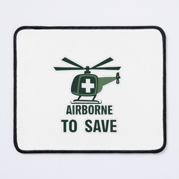 Item preview, Airborne to Save Helicopter Medical Rescuer Design designed and sold by NiftyWrx.