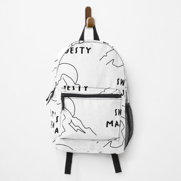 Item preview, Swiss Majesty - Mountain & Sun Line Art (White Background) designed and sold by RM-Journey.