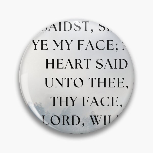 Item preview, Psalm 27:8 designed and sold by Undonemadenew.