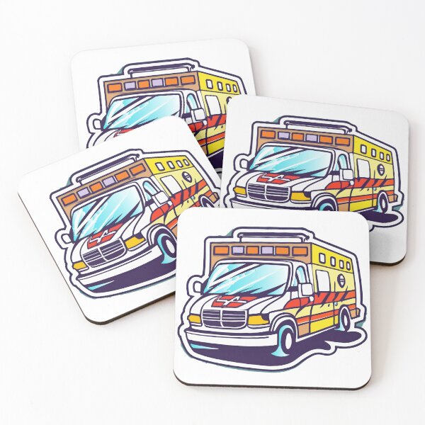 Item preview, Comic Book Style Ambulance in Motion designed and sold by NiftyWrx.