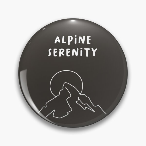 Item preview, Alpine Serenity - Mountain & Sun Line Art (Brown Background) designed and sold by RM-Journey.