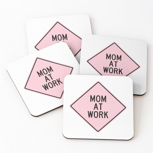 Item preview, Mom at Work Funny Warning Sign designed and sold by Wurmbone.