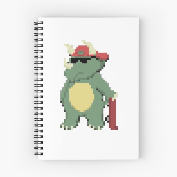 Item preview, Cool Skater Triceratops Pixel Art designed and sold by kingroy.