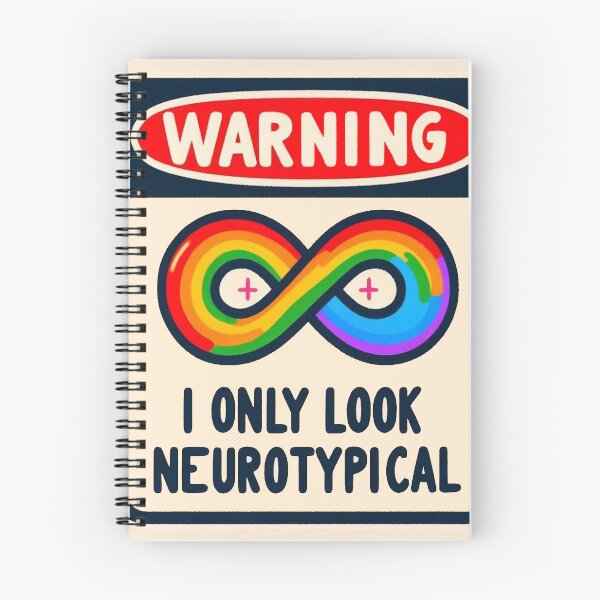 Aperçu de l'œuvre Attention, j'ai seulement l'air neurotypique créée et vendue par Vkinsify.