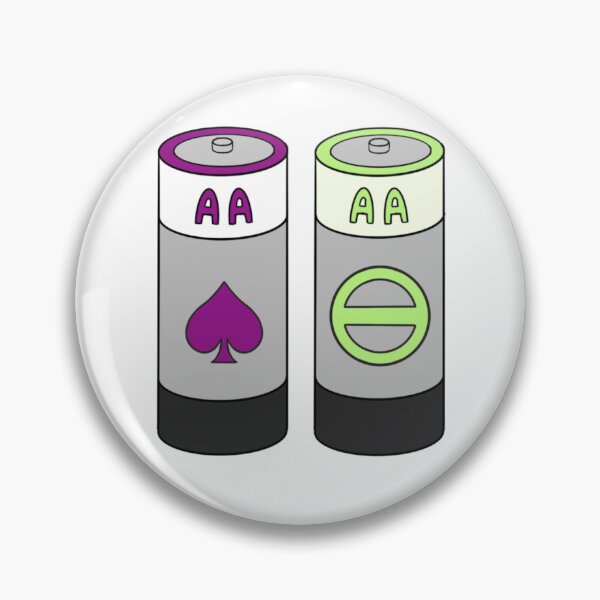 Item preview, AA Batteries (Asexual Agender) designed and sold by Aly's Art Shop.