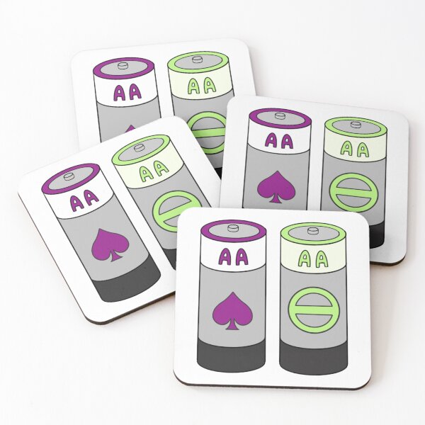 Item preview, AA Batteries (Asexual Agender) designed and sold by Aly's Art Shop.
