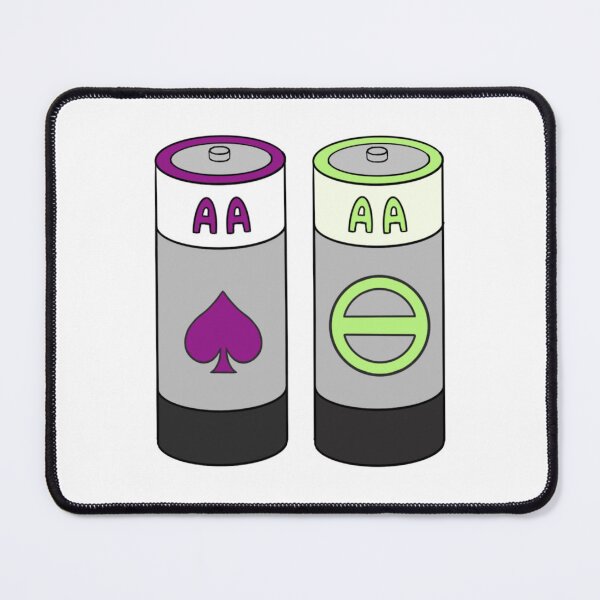 Item preview, AA Batteries (Asexual Agender) designed and sold by Aly's Art Shop.