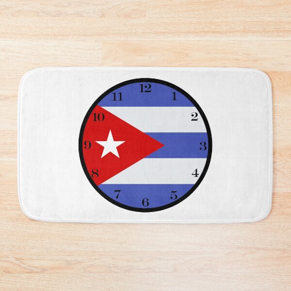 Item preview, Cuban flag wall clock designed and sold by Numbers-Art.